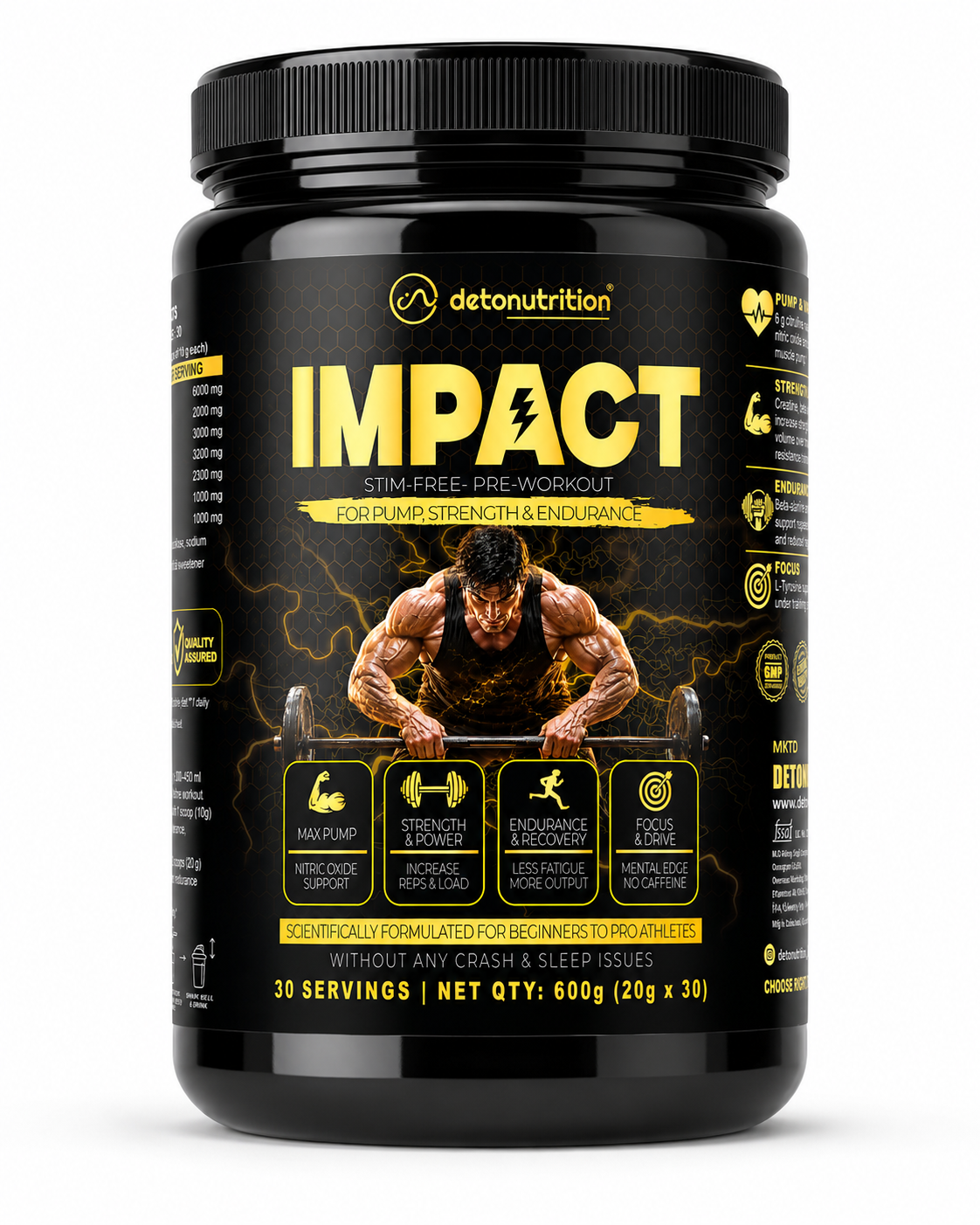 IMPACT Stim-Free Pre-Workout – Refreshin...